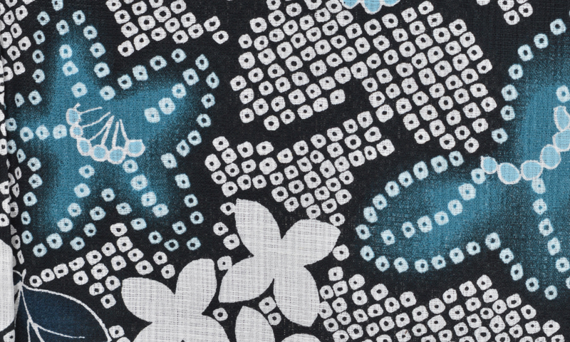 浴衣［紺地/総絞り]