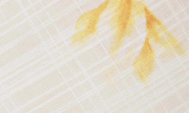 浴衣［生成り/レモンイエロー水仙]