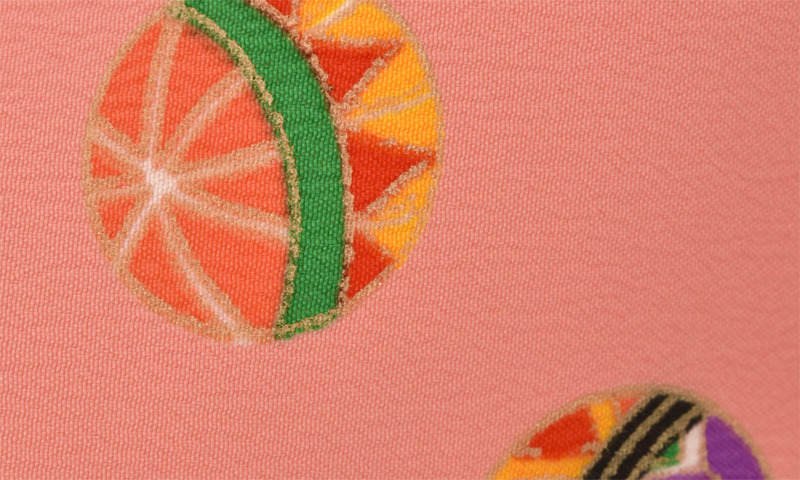 一歳女児袴〔ピンクに緑袴〕