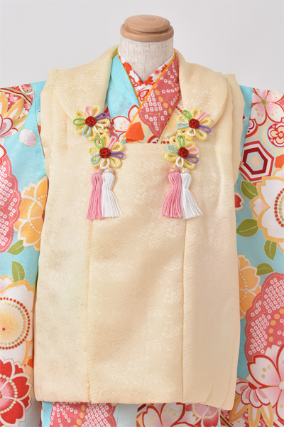 三歳被布セット［正絹・水色］