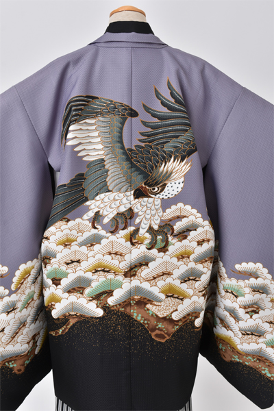 五歳祝着セット［青紫・松］