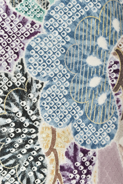 五歳祝着セット［グレー紫・鷹］