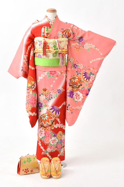 七歳祝着[ピンク･手毬]