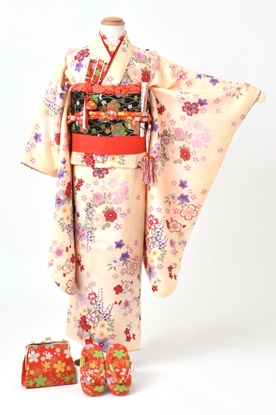 七歳祝着[クリーム･菊]