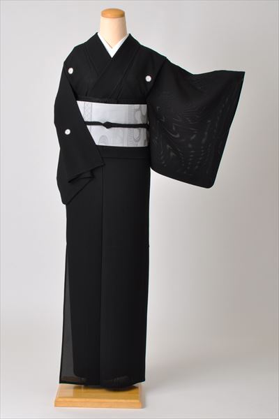 夏用_喪服（黒喪服+黒喪帯）（黒喪服+色喪帯）