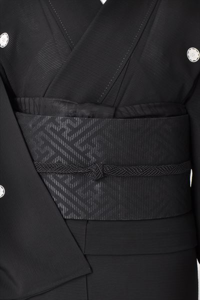 夏用_喪服（黒喪服+黒喪帯）（黒喪服+色喪帯）