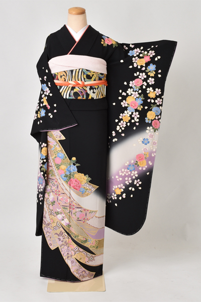 振袖［熨斗柄と桜］