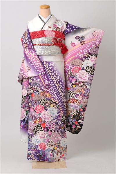振袖[白紫・桜・牡丹・梅]