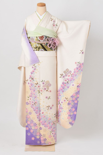 振袖[桜と流水]