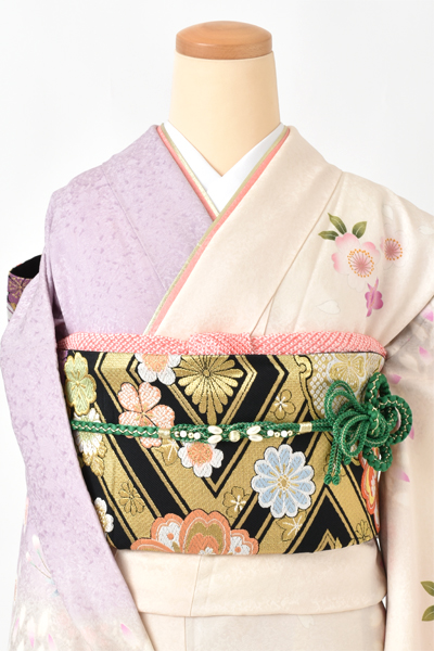 振袖[白×紫・鈴]