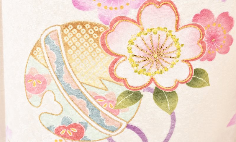 振袖[白×紫・鈴]