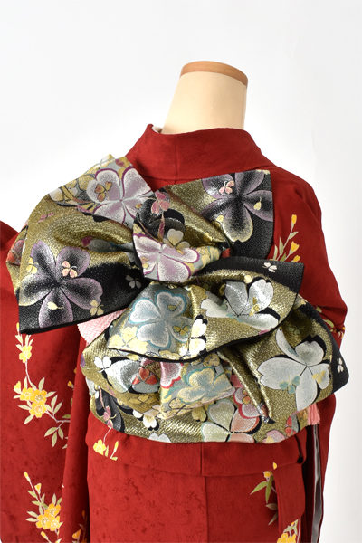 振袖[えんじ色・牡丹]