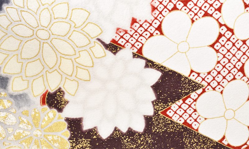 振袖[黒・雪輪]