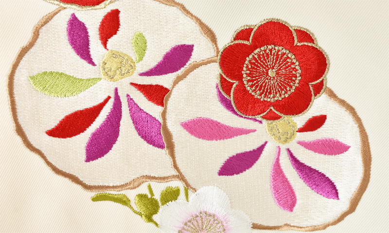 卒業袴[振袖・黒花々]