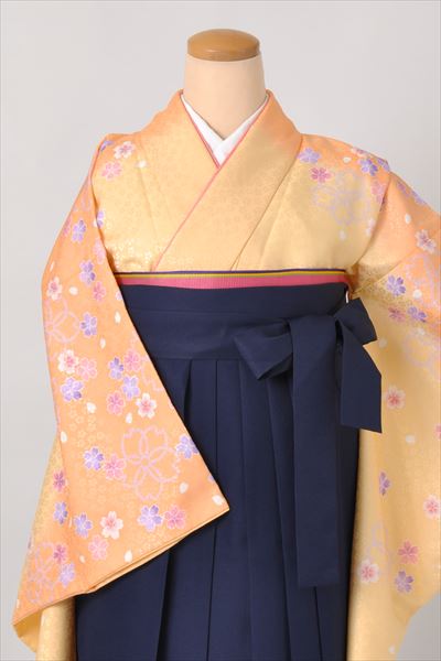 卒業袴[オレンジ・クリーム・桜]