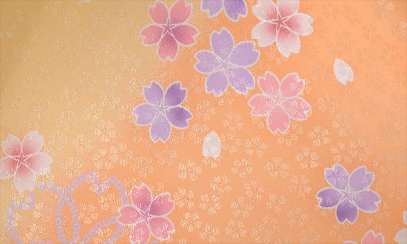 卒業袴[オレンジ・クリーム・桜]
