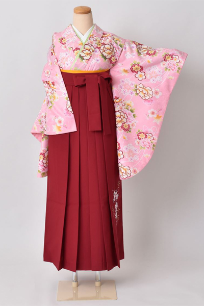 卒業袴［花薬玉×刺繍入り］