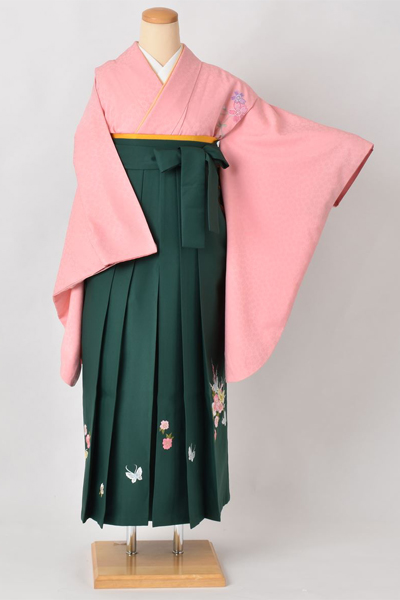 卒業袴［桜柄×刺繍入り］