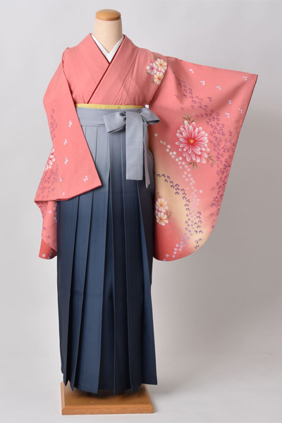 卒業袴［花々×グラデーション］