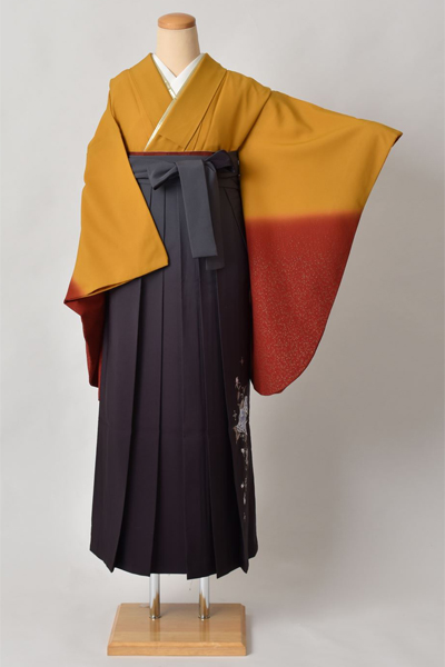 卒業袴［染め分け×刺繍入り］