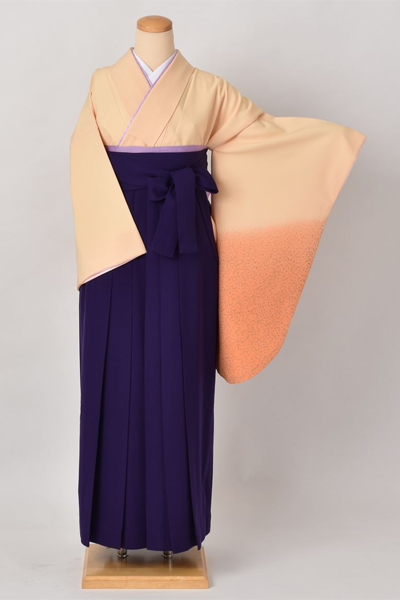 卒業袴［染め分け×無地］