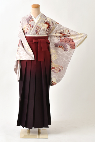 卒業袴[九重・松にねじり梅]