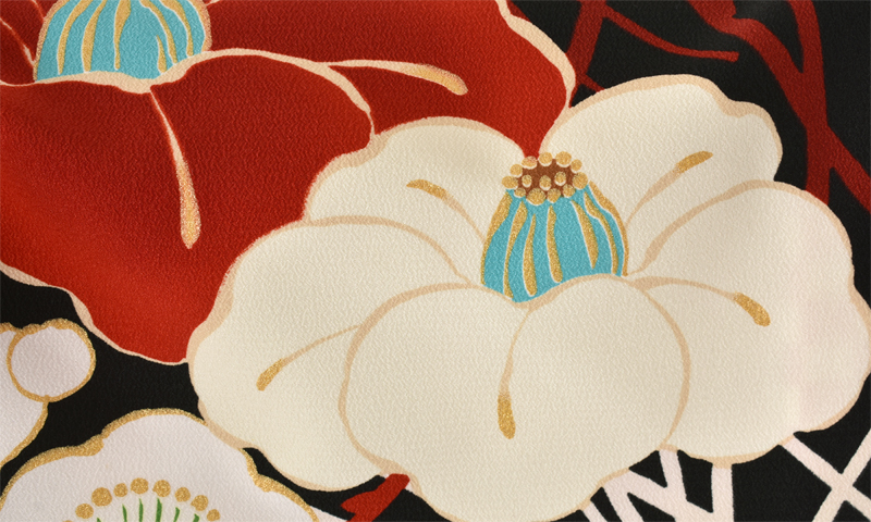 卒業袴[黒赤×椿]