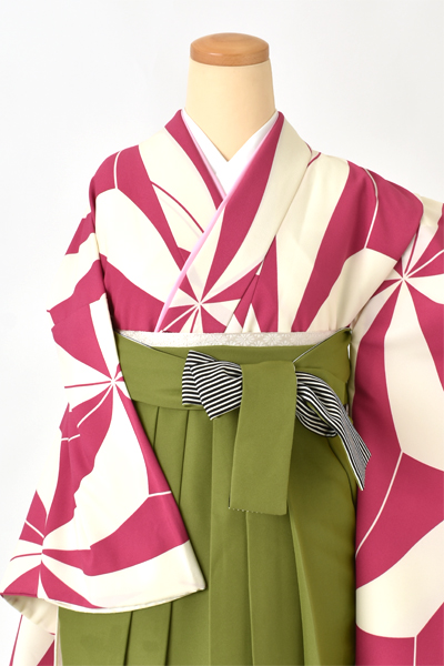 卒業袴[麻の葉×刺繍袴]