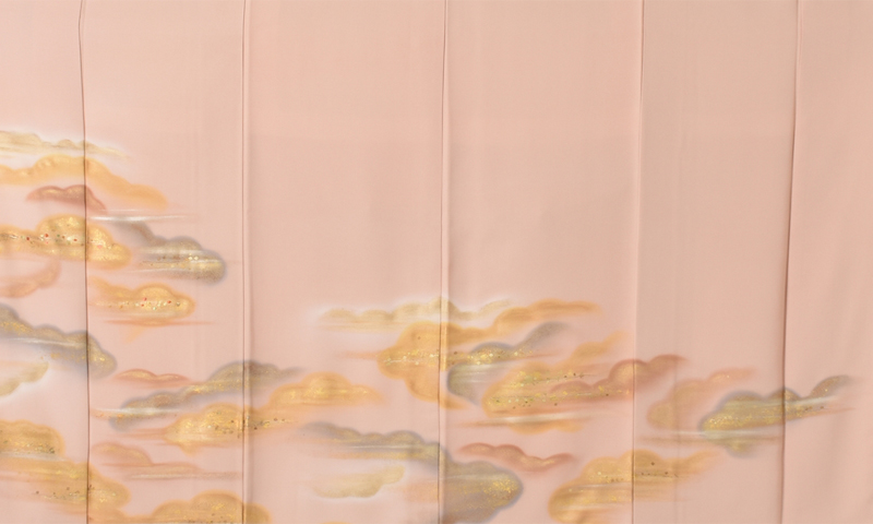 訪問着［遠く広がる雲］