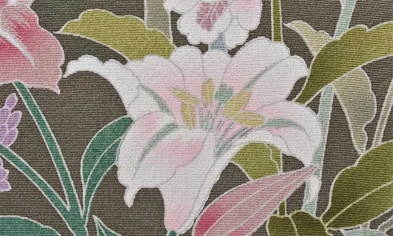 訪問着［色鮮やかな花々］