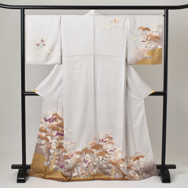 訪問着［鶴と金彩と刺繍］