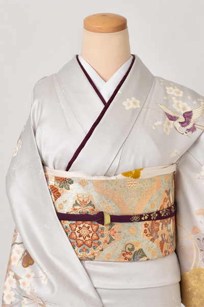 訪問着［鶴と金彩と刺繍］