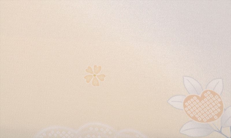 訪問着(淡い紫色・橘)