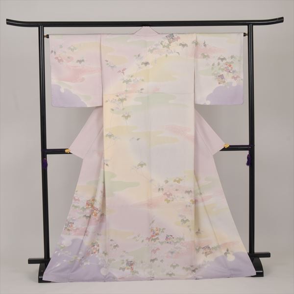 訪問着(ピンク色・かすみ取り)