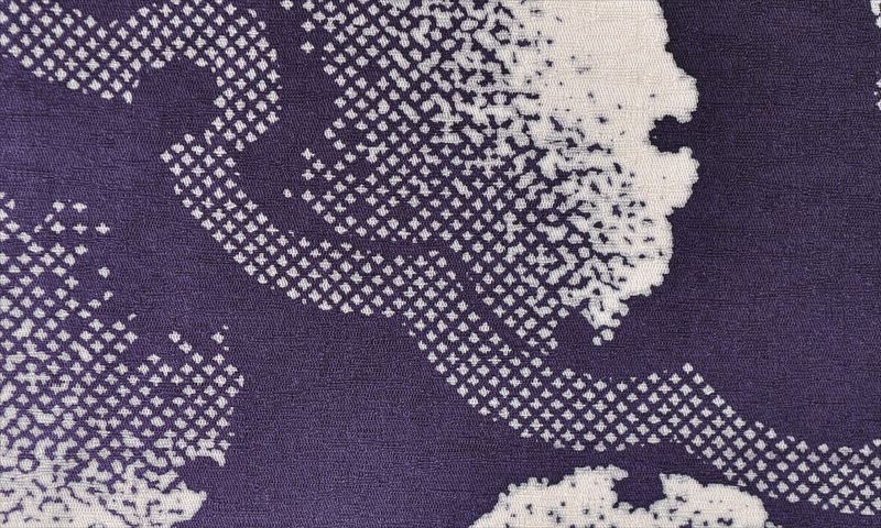 訪問着[紫・雪輪]