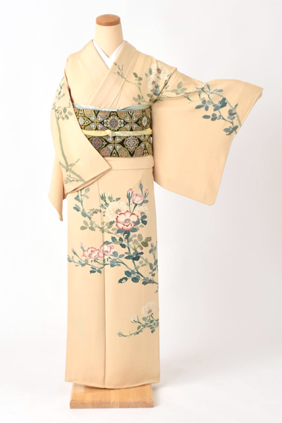 訪問着[クリーム薔薇・Sサイズ]