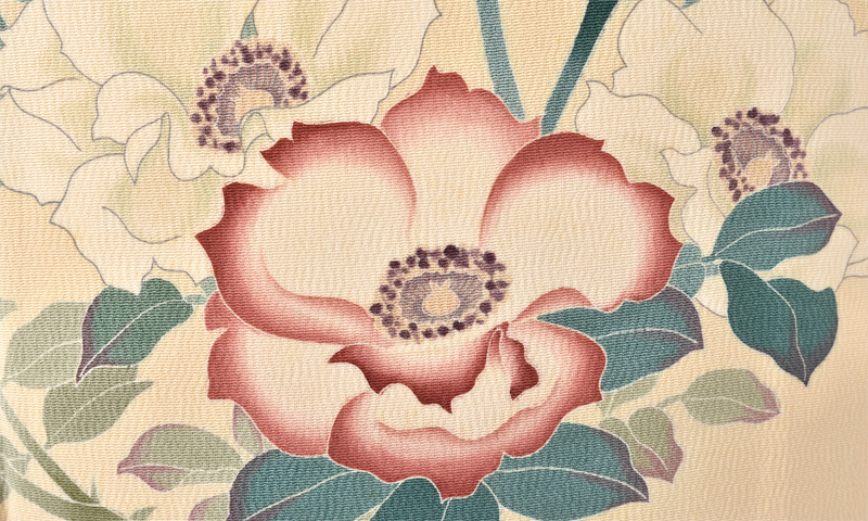 訪問着[クリーム薔薇・Sサイズ]