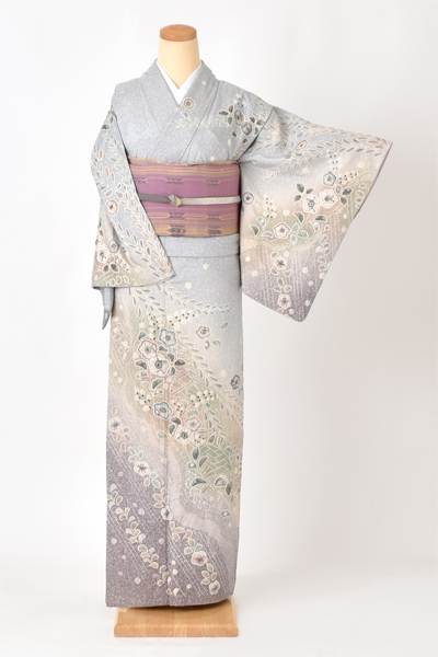 訪問着[大島紬・辻が花風]