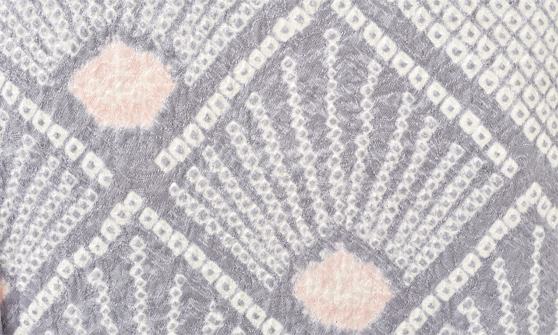 訪問着[グレー・総絞り]