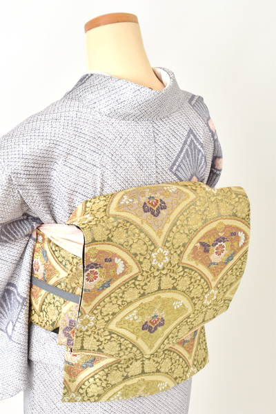 訪問着[グレー・総絞り]