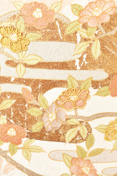 訪問着[サーモンピンク・橘]