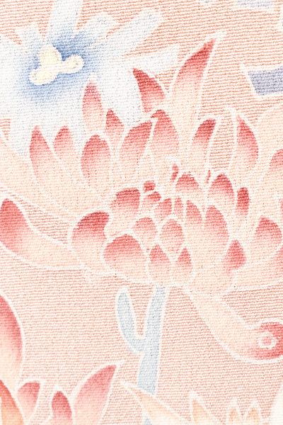 訪問着[ピンク・菊]