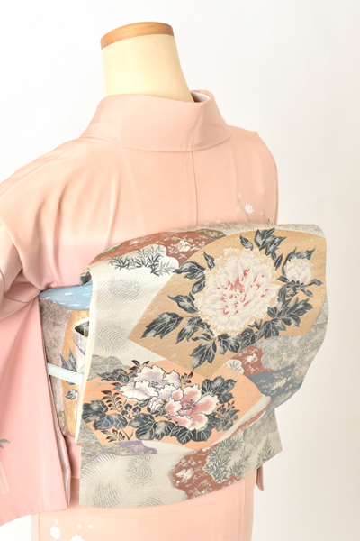 訪問着[ピンク・菊]