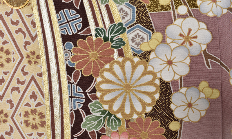 色留袖[御所染色に束ね熨斗]