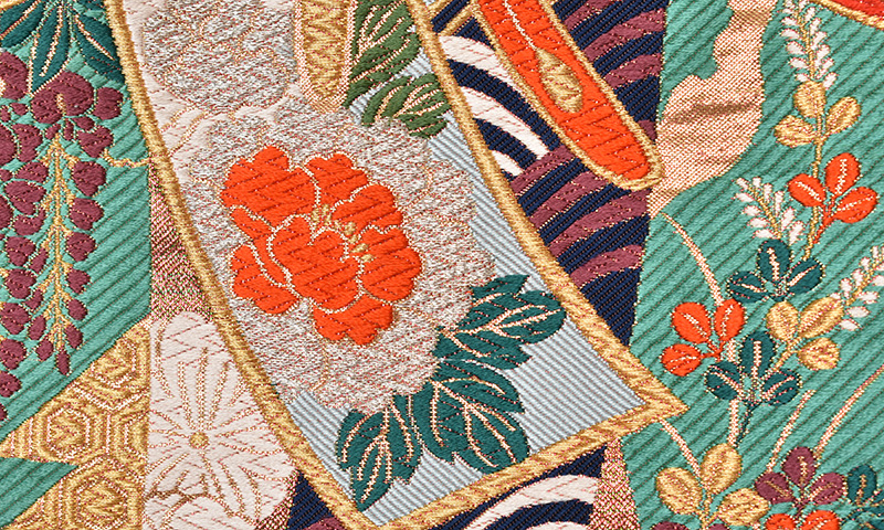 打掛(淡いピンク地・短冊と鳳凰)