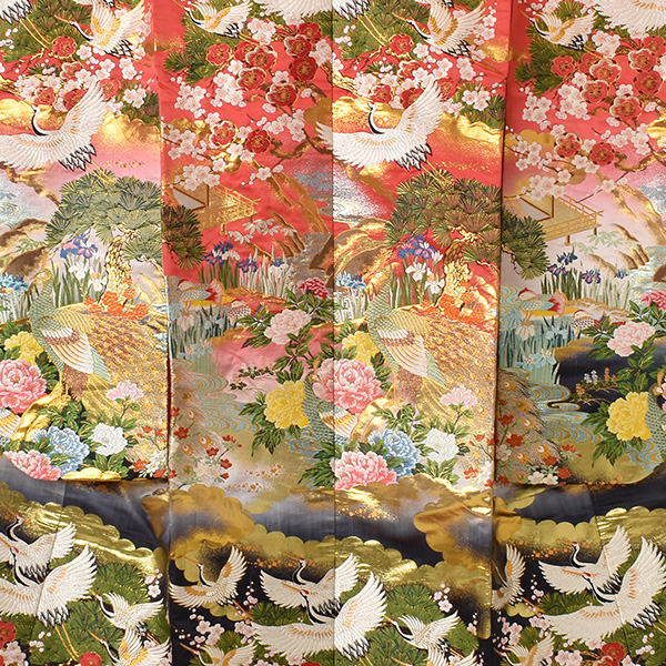 打掛(赤地・鶴)