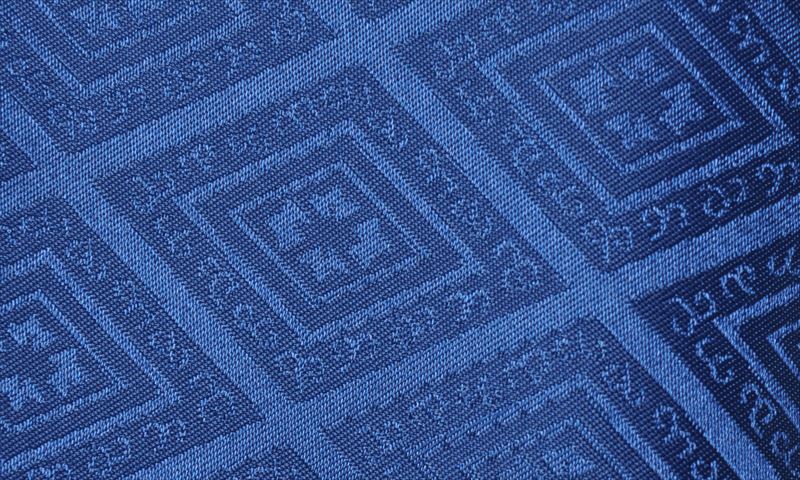 ジュニア紋付袴[青紋付・花菱文・仙台平]