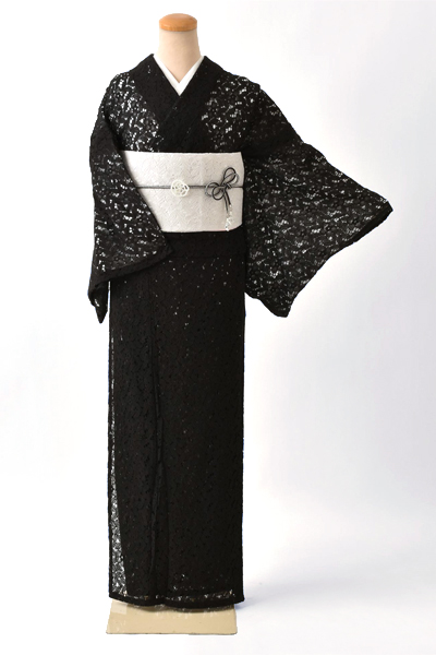 小紋〈レース・ブラック〉