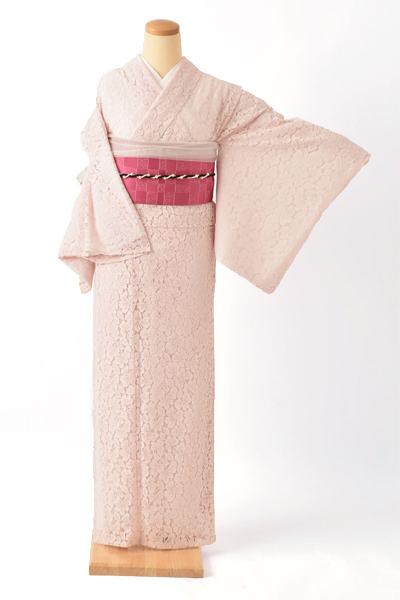 小紋〈レース・ピンク〉