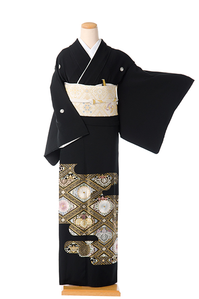 黒留袖(中国刺繍)